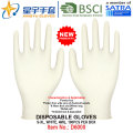 Gants de nitrile jetables en poudre, couleur blanche, sans poudre, 100 / boîte (S, M, L, XL) avec CE. Gants d&#39;examen